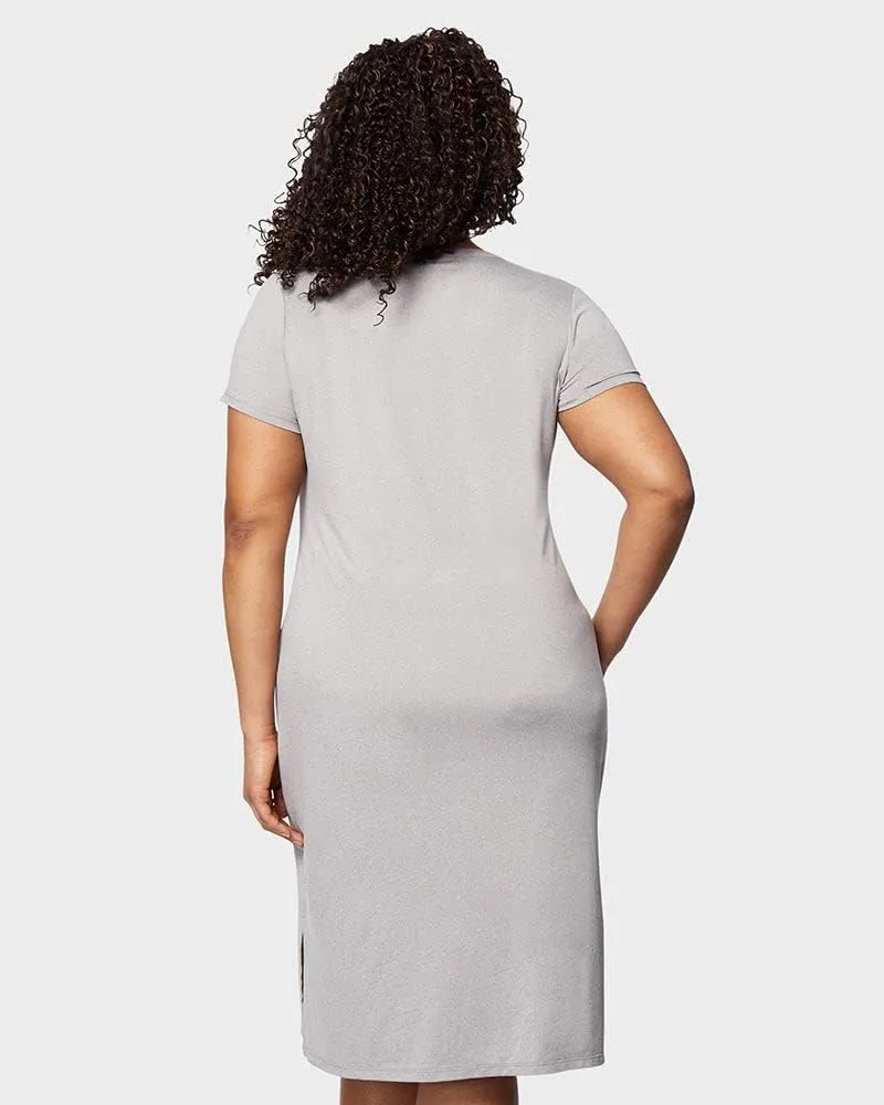 32 DEGREEES Womens Cool T-Shirt Dress | Moisture Wicking | Ultra-Soft | Anti - Odor | Side Slits