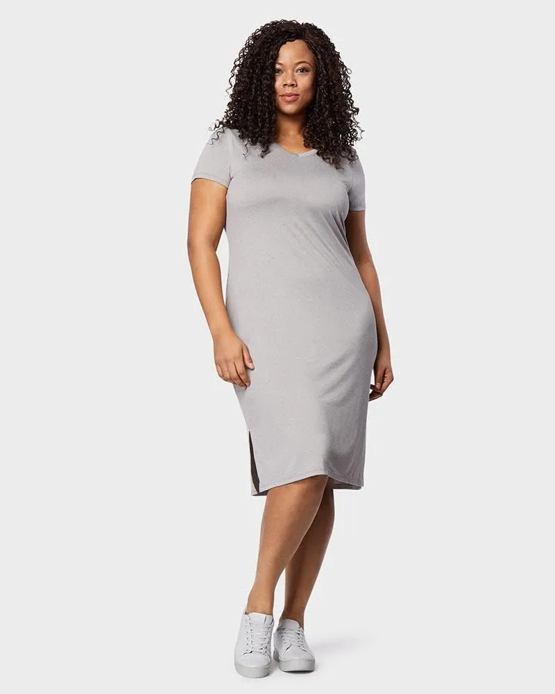 32 DEGREEES Womens Cool T-Shirt Dress | Moisture Wicking | Ultra-Soft | Anti - Odor | Side Slits