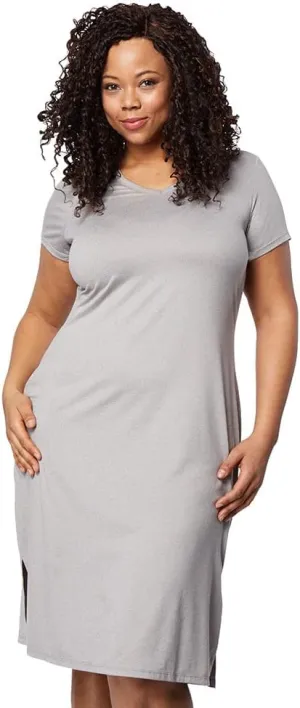32 DEGREEES Womens Cool T-Shirt Dress | Moisture Wicking | Ultra-Soft | Anti - Odor | Side Slits