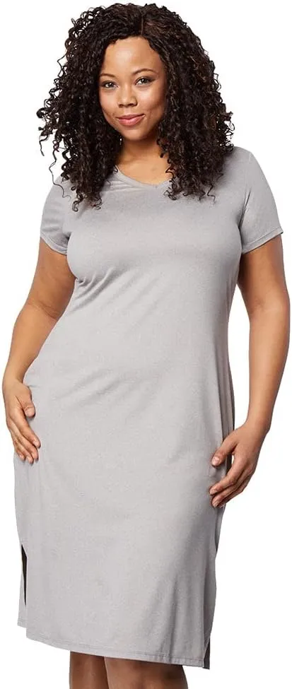 32 DEGREEES Womens Cool T-Shirt Dress | Moisture Wicking | Ultra-Soft | Anti - Odor | Side Slits