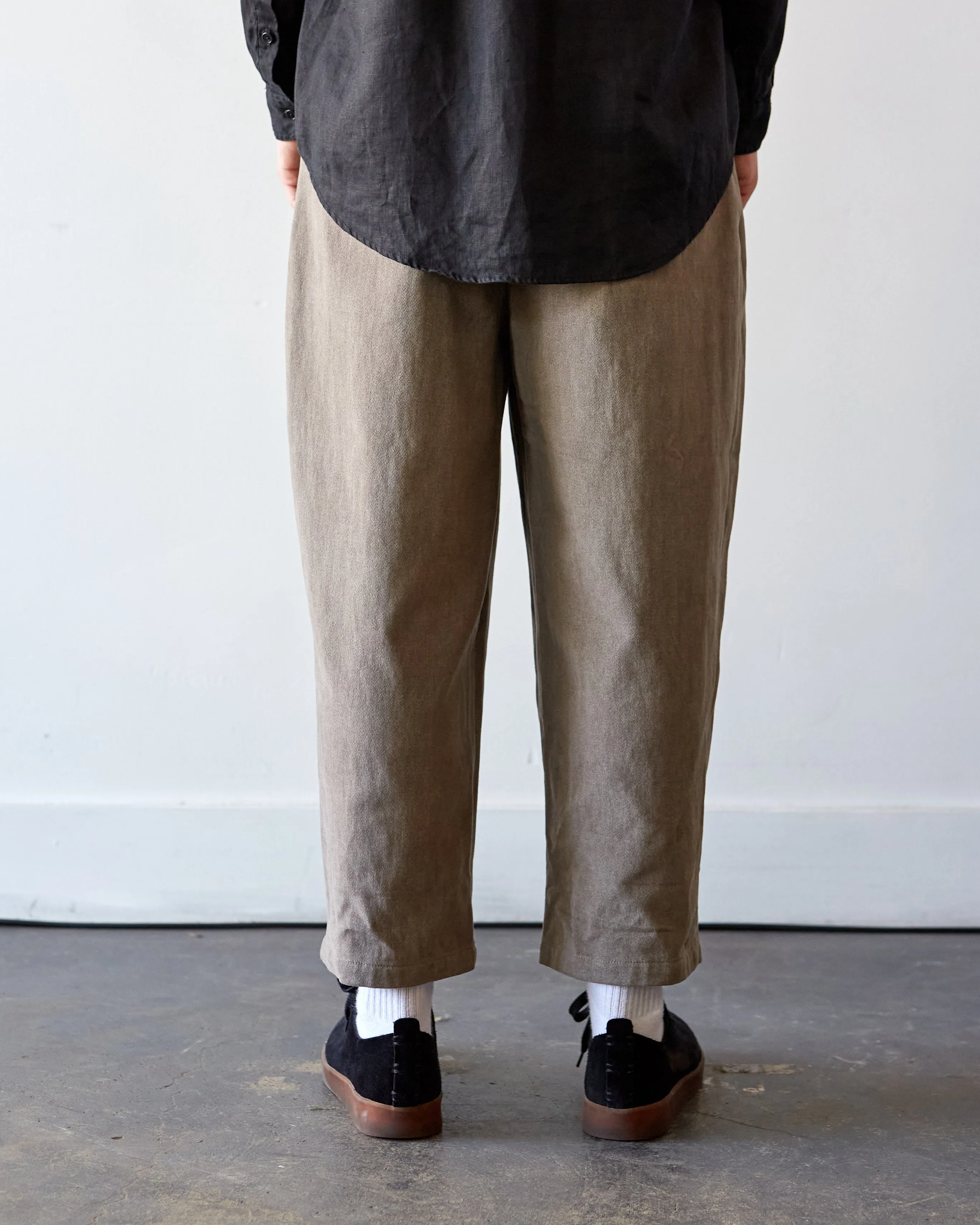 7115 Unisex Heavy Canvas Pleated Trouser, Light Umber