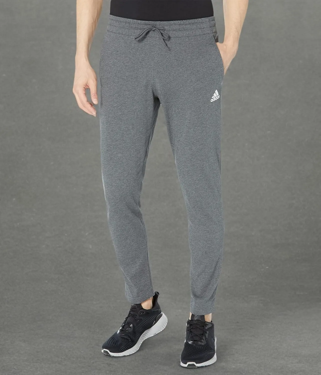 adidas Men's Essentials Single Jersey Tapered Open Hem Pants
