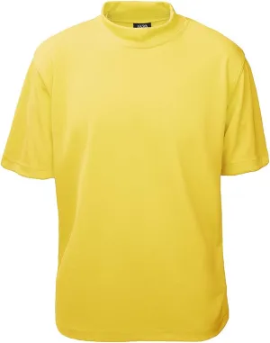 Akwa Men's Moisture Wicking Mock Turtle Tee Made in USA Lightweight Soft T-Shirt Made in USA