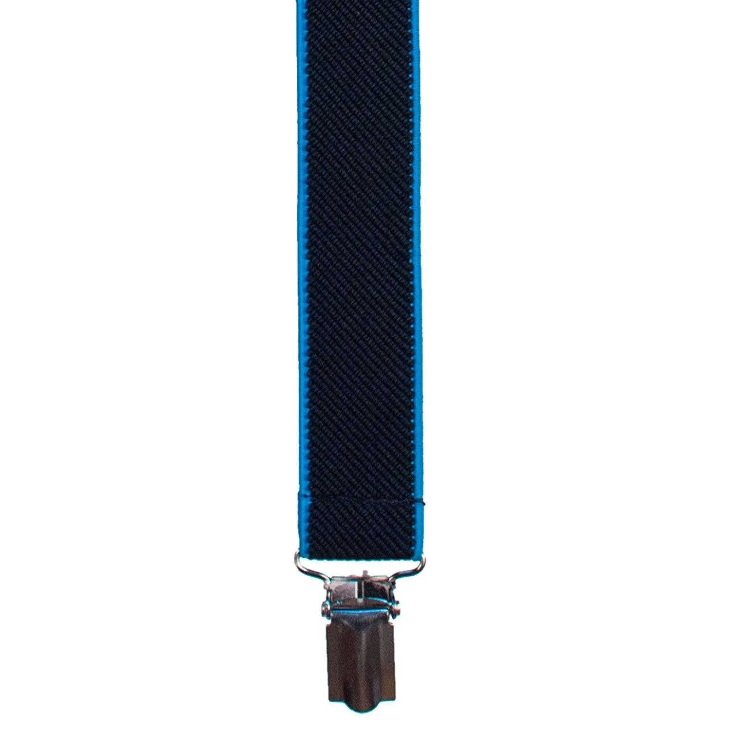 Black-Sky Blue Slim Suspenders