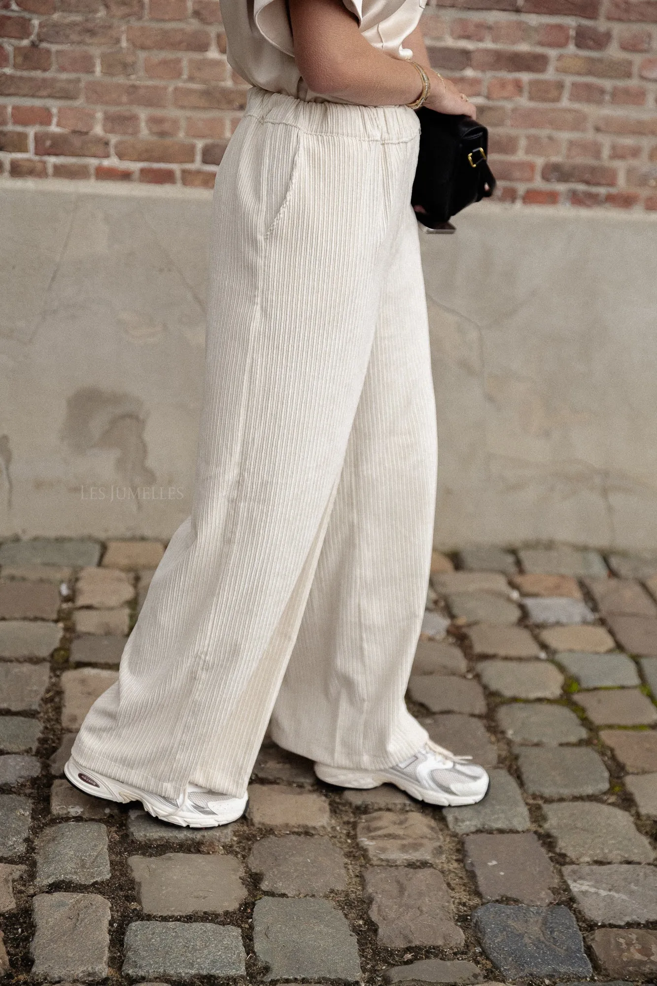 Capucine velvet pants ecru