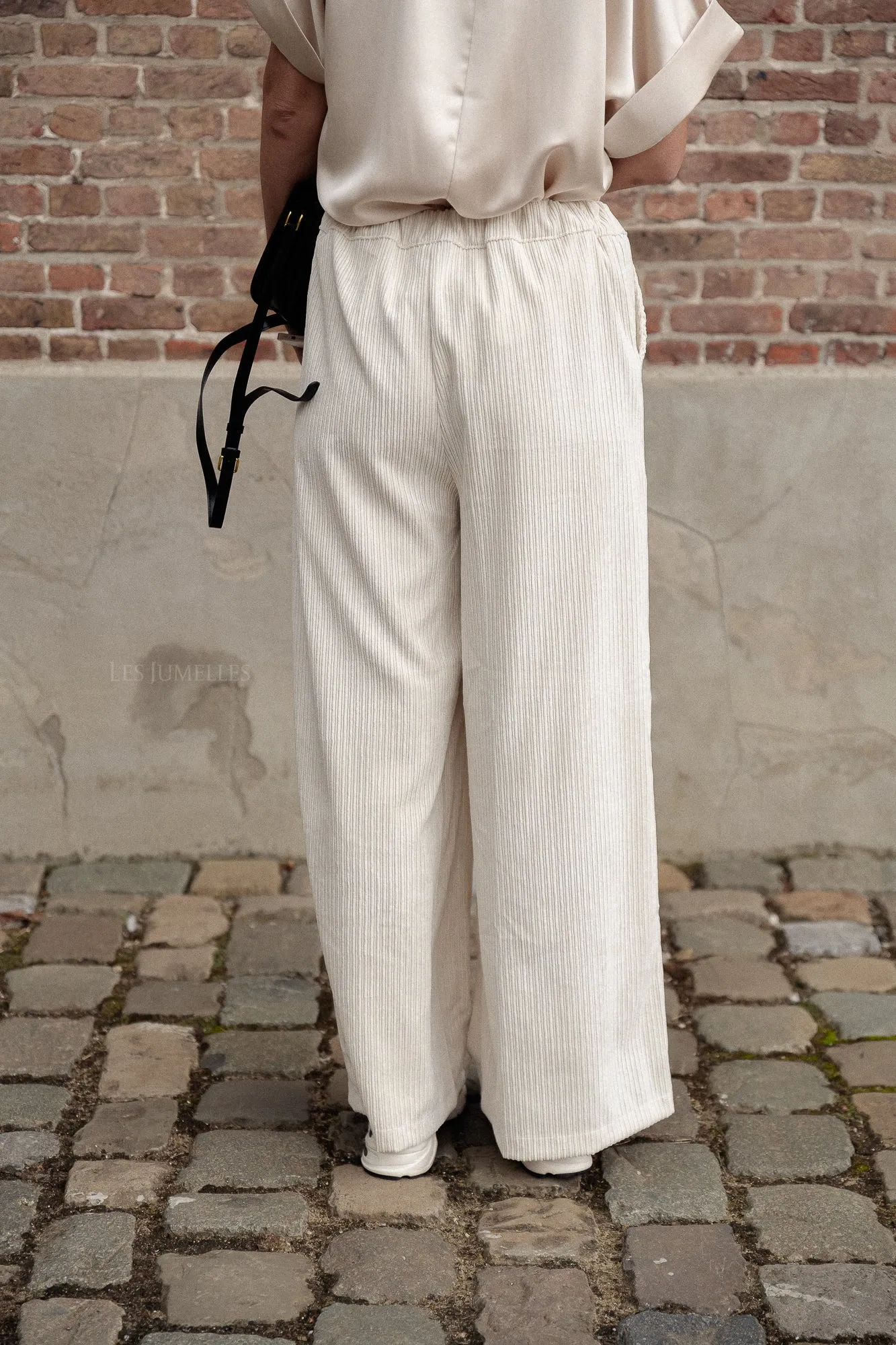 Capucine velvet pants ecru