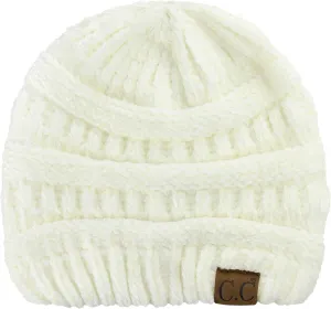C.C Women's Chenille Soft Warm Thick Knit Beanie Cap Hat