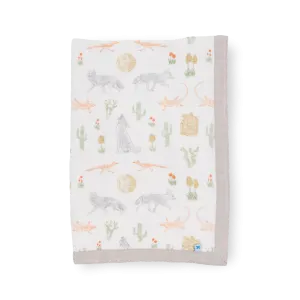 Cotton Muslin Baby Quilt - Desert Night