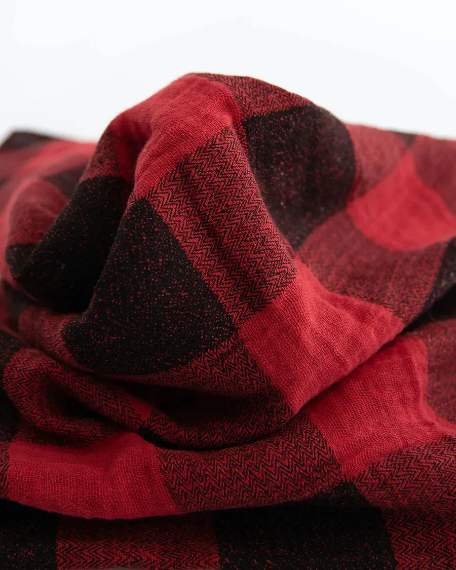 Cotton Swaddle, Red Plaid