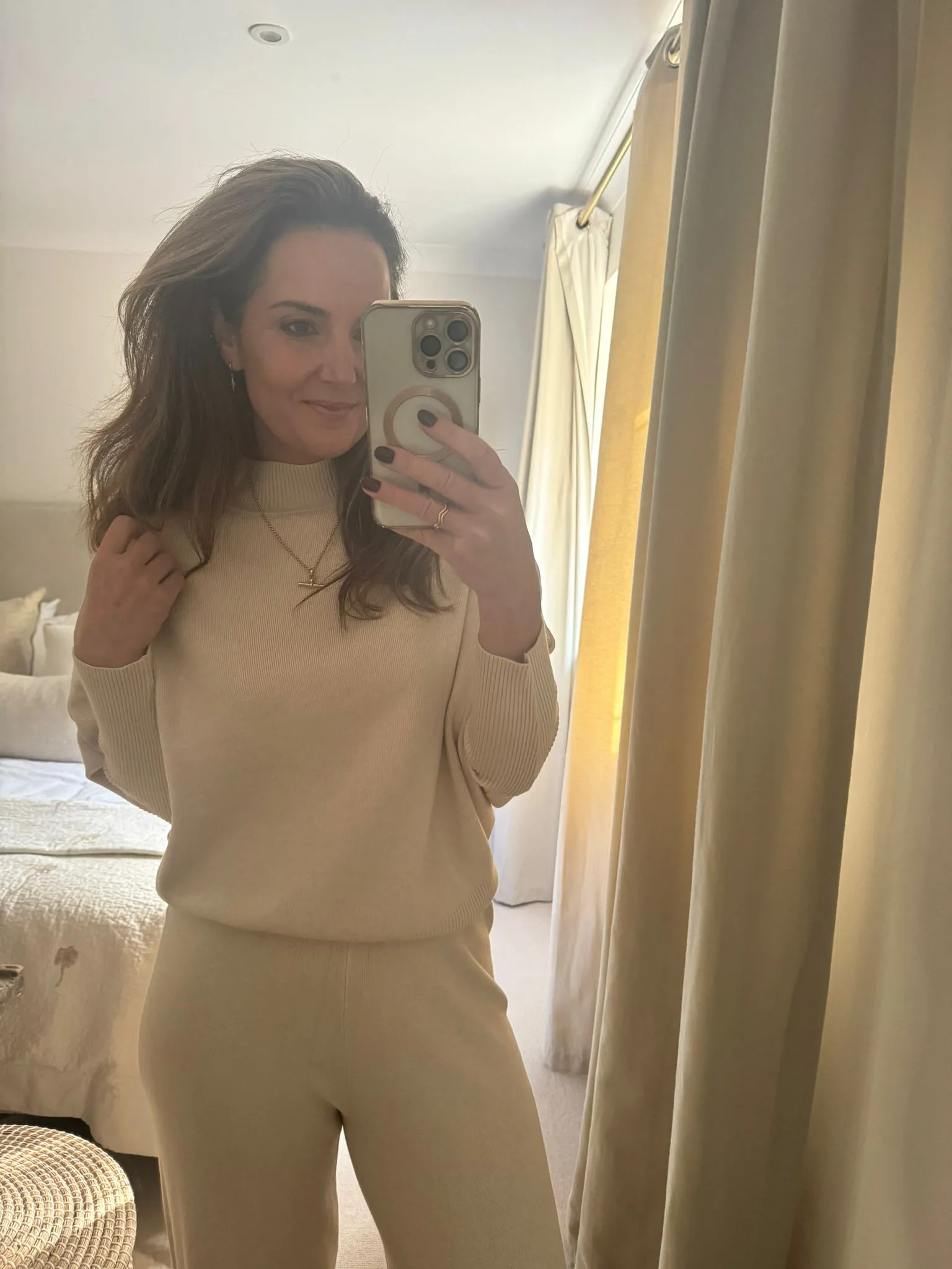 Cream Co-ord Trouser Set