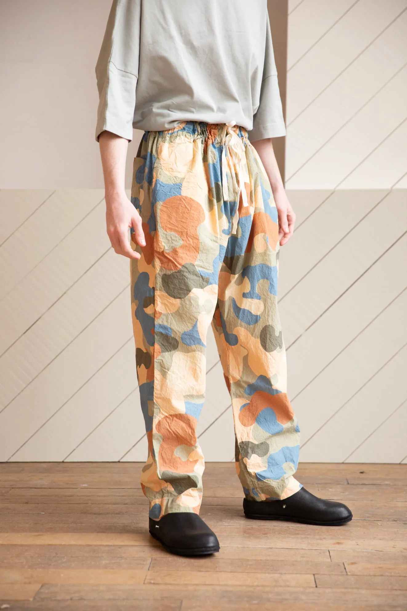 DANNEMARK PANT - PRINT - KHAKI - OLIVE GREEN