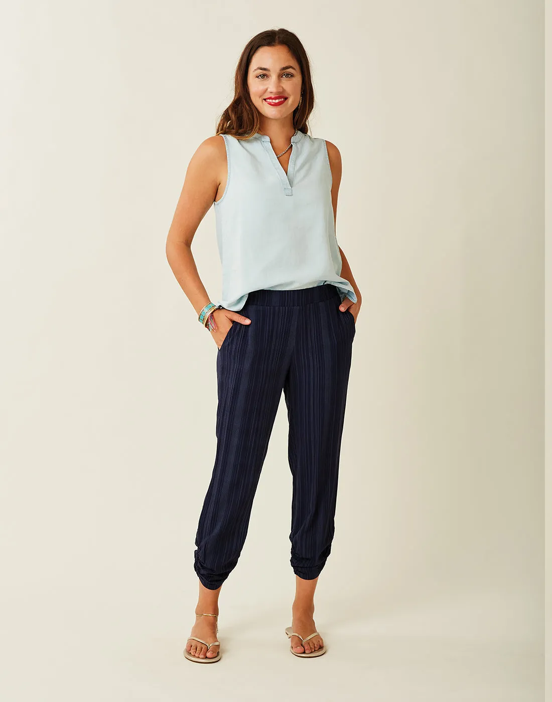 Dylan Tencel Tank: Light Chambray