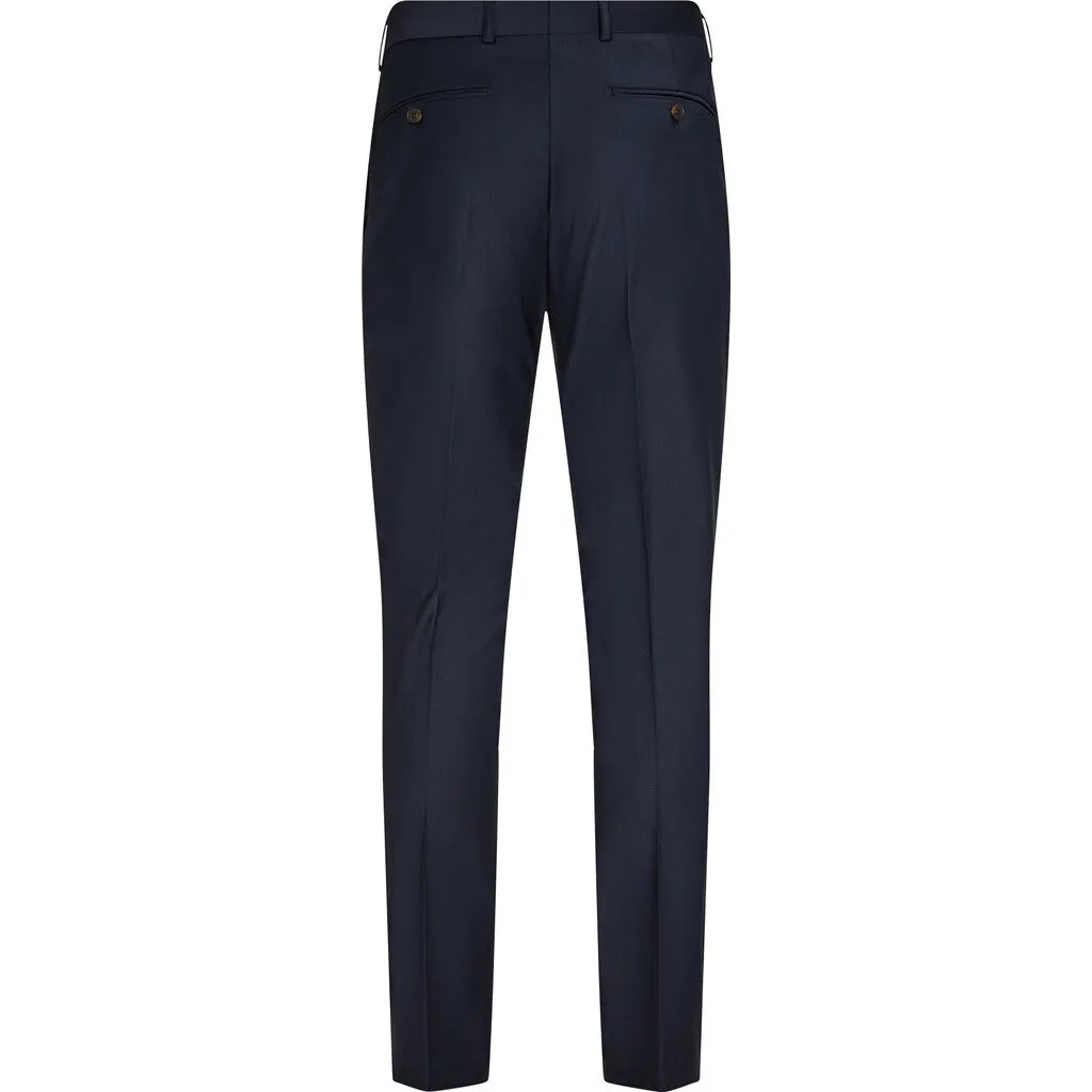 Flint Fitted Wool Suitpant - NAV Navy