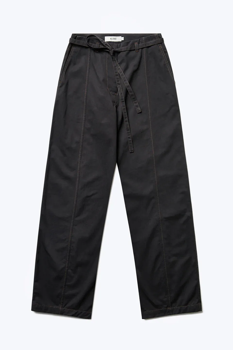 Found Tie Front Pant - Black
