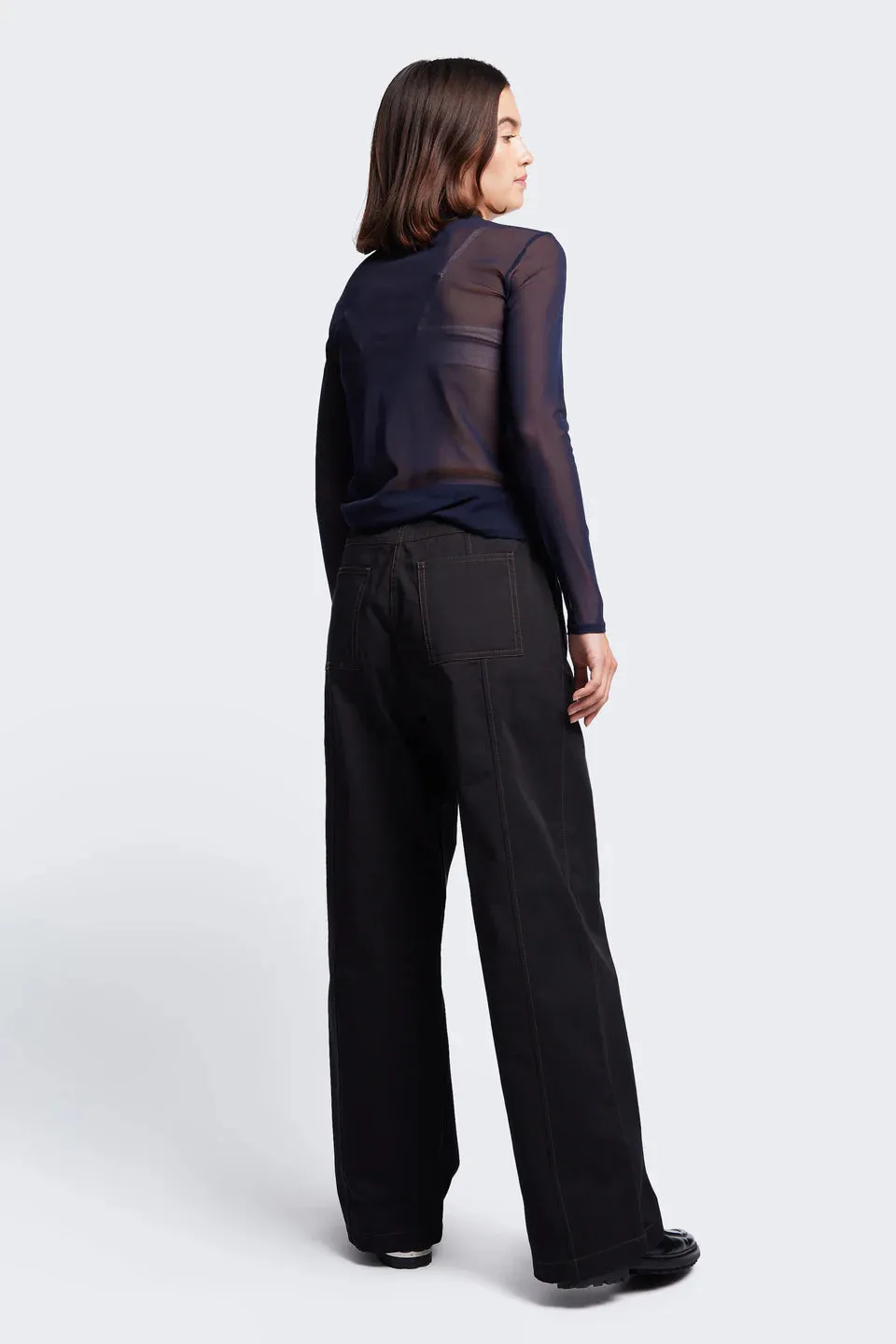 Found Tie Front Pant - Black