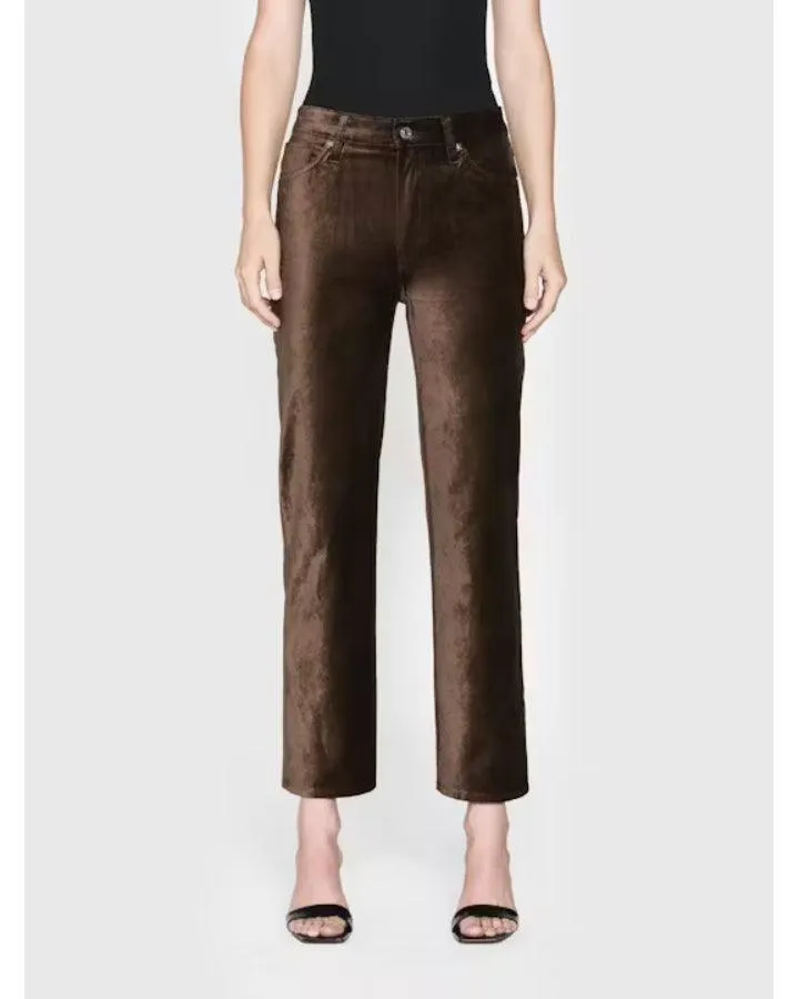 Frame Le Sleek Straight Velveteen Pant