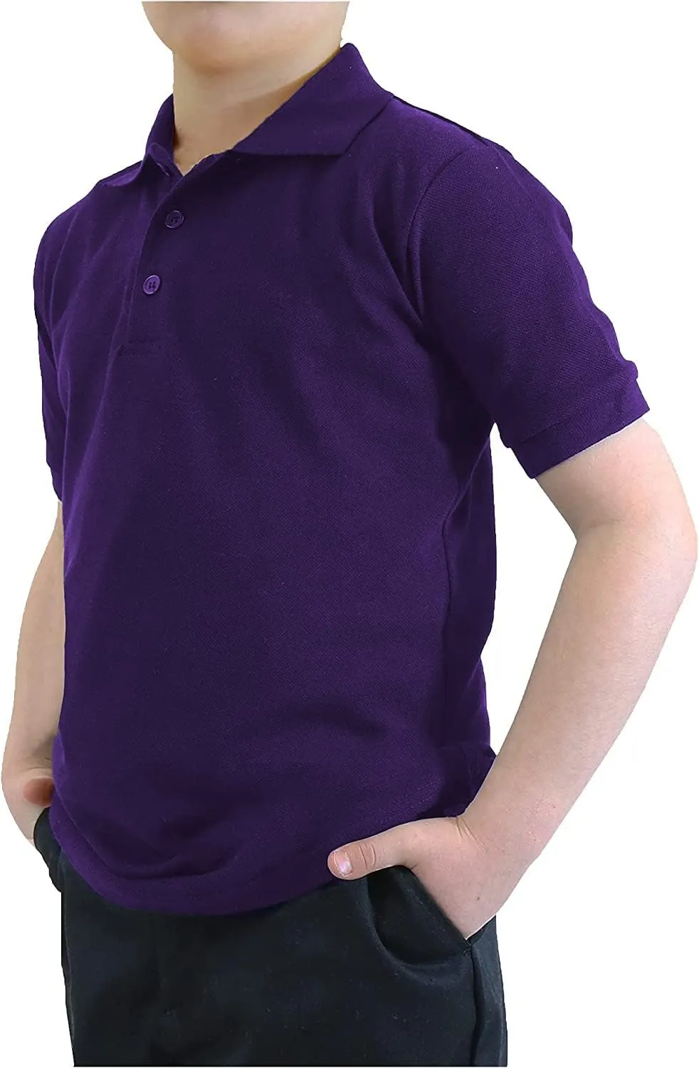 Galaxy by Harvic Boy's Short Sleeve Polo Shirts School Uniform