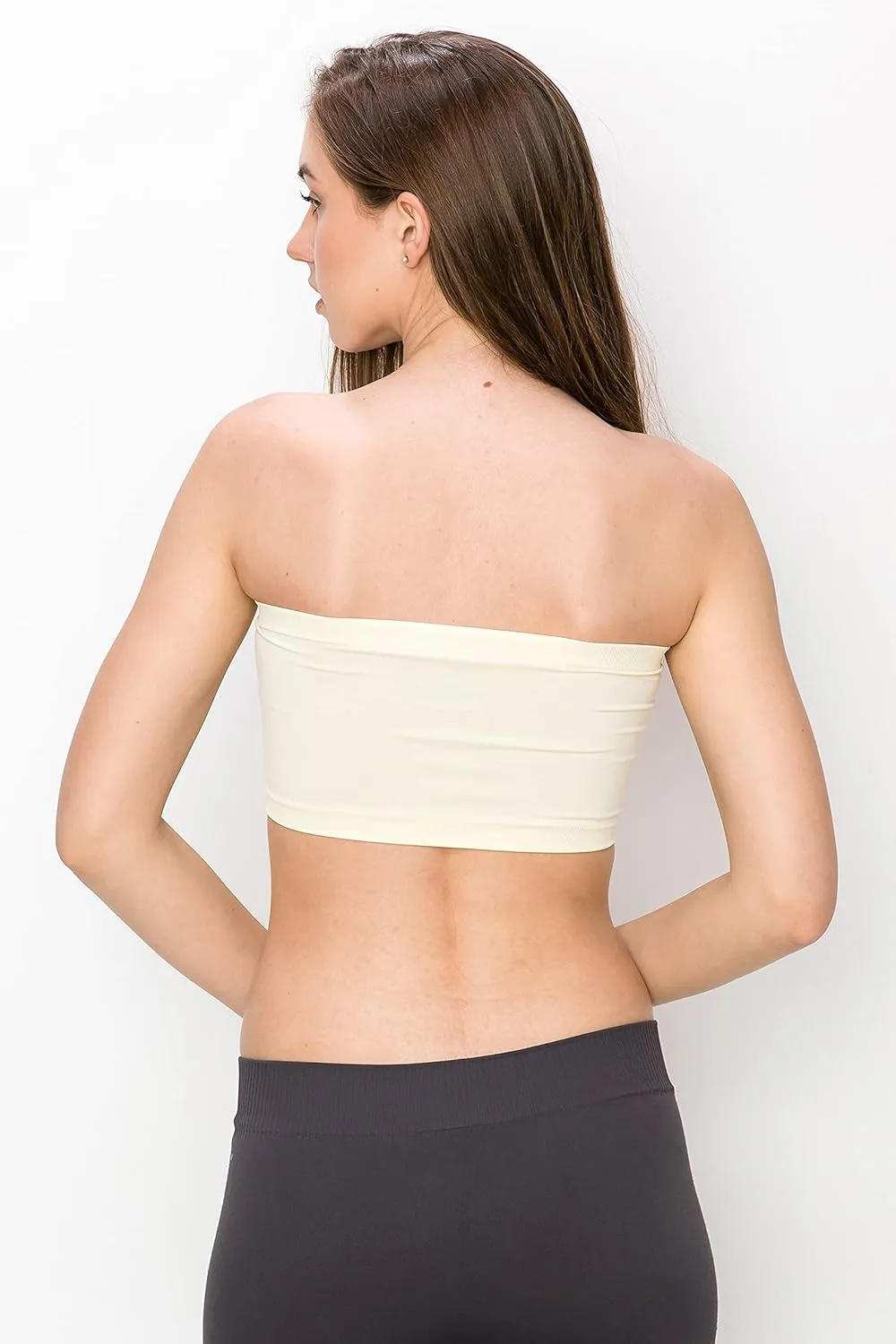 Kurve Seamless Bandeau Tube top - UV Protective Fabric, Rated UPF 50  (Non-Padded) -Made in USA-