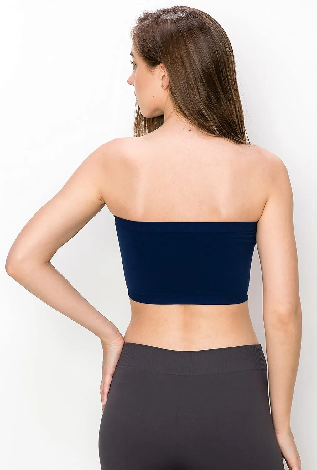 Kurve Seamless Bandeau Tube top - UV Protective Fabric, Rated UPF 50  (Non-Padded) -Made in USA-