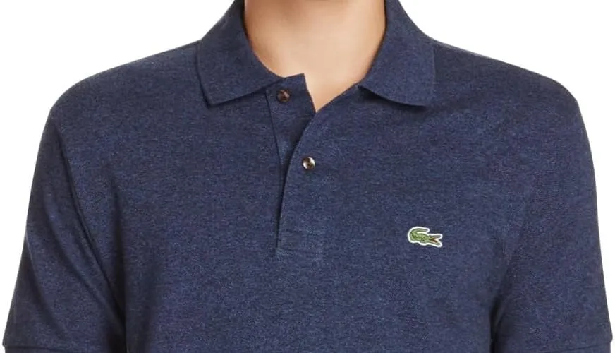 Lacoste Men's Short Sleeve Pima Jersey Interlock Regular Fit Polo Shirt