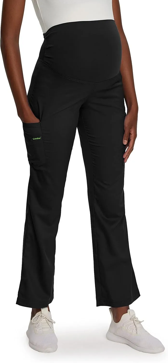 Landau Proflex Tailored Fit Stretch 3-Pkt Maternity Scrub Pants for Women 2399