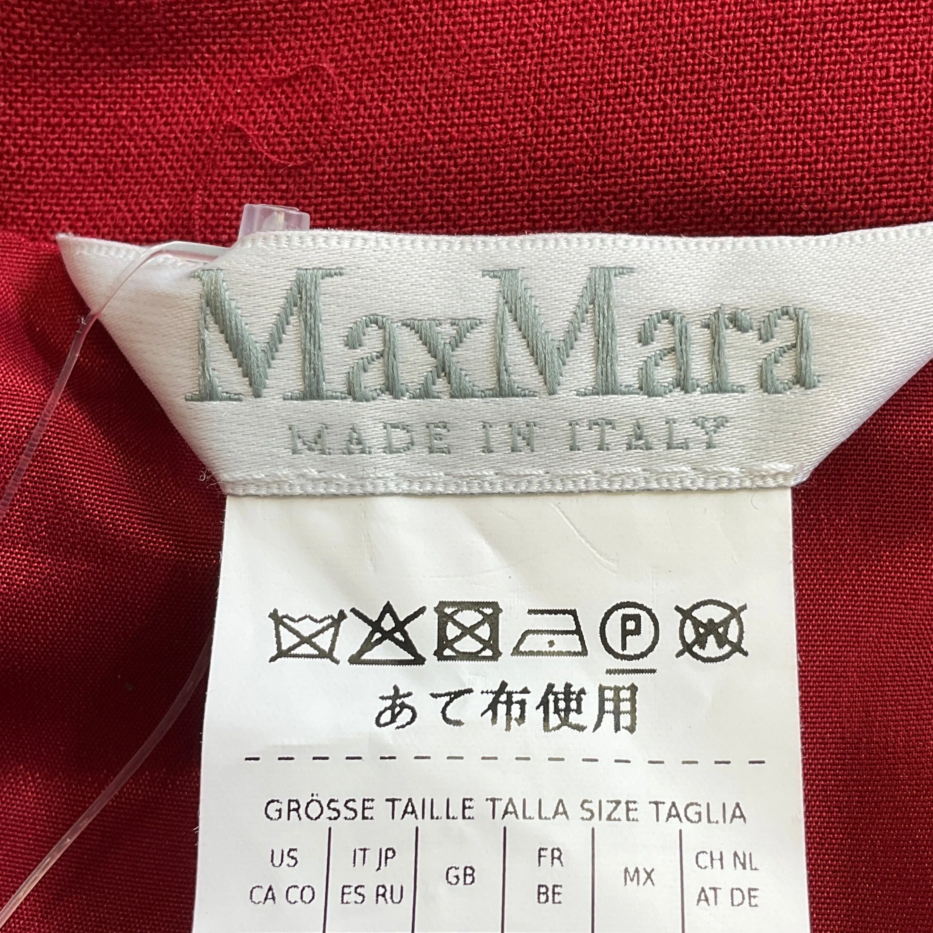 Max Mara Scarlet Belted Tailored Double Breasted Wool Califfo Dress