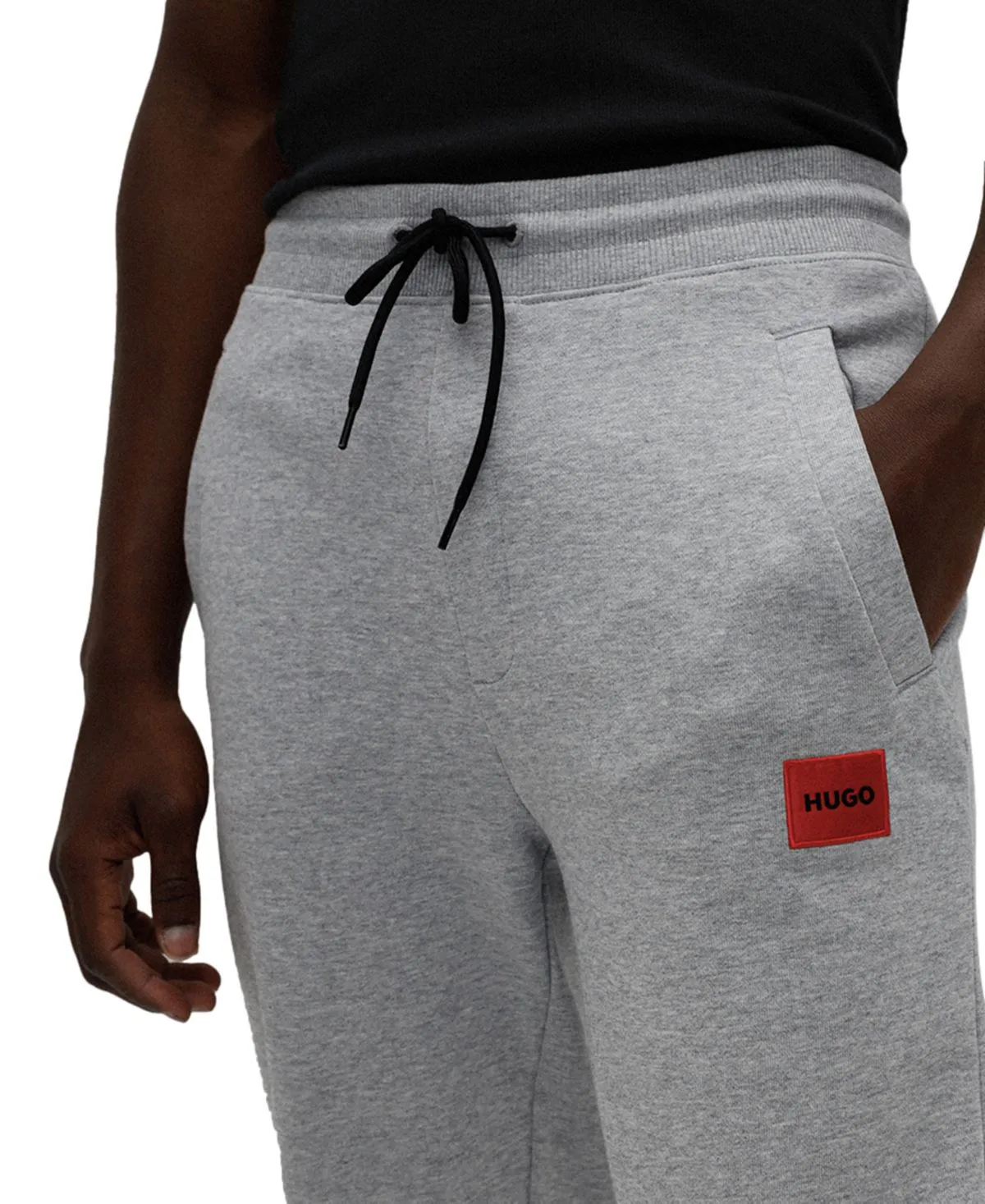 Men's doak212 hugo boss regular fit logo joggers designed for Macy's HUGO dark gray