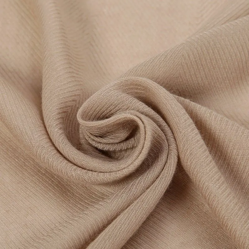 MH064 Breathable Cotton And Linen Herringbone Hijab