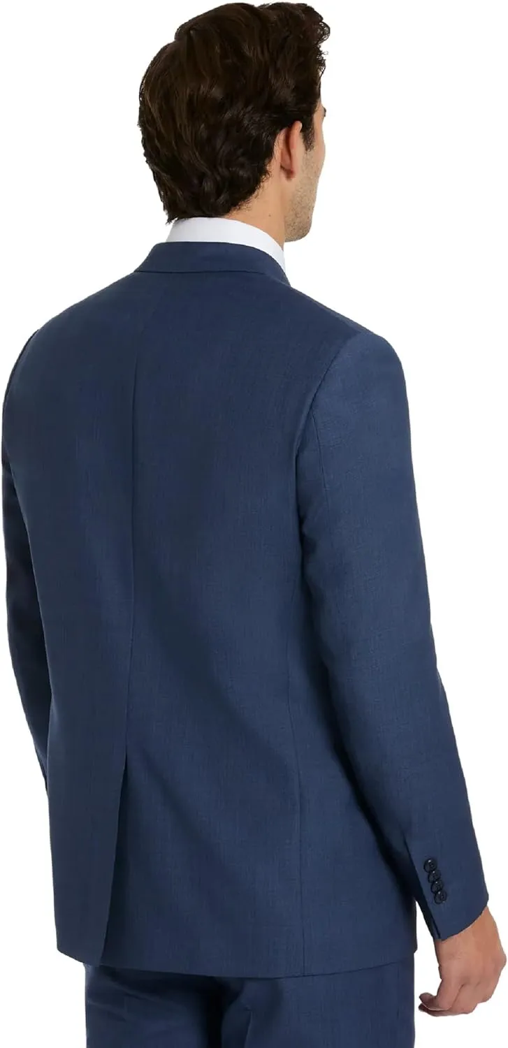 Michael Kors Mens 3-Piece Classic Fit Suit Separates | Blazer, Vest & Pants, Perfect for Weddings, Proms & Formal Events