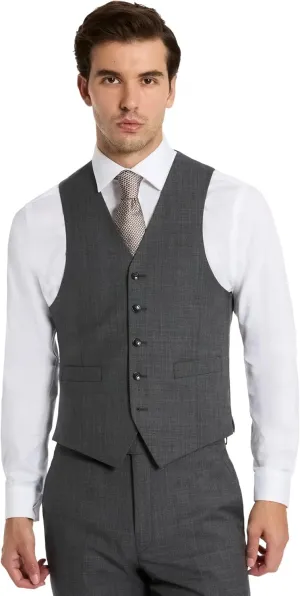 Michael Kors Mens 3-Piece Classic Fit Suit Separates | Blazer, Vest & Pants, Perfect for Weddings, Proms & Formal Events
