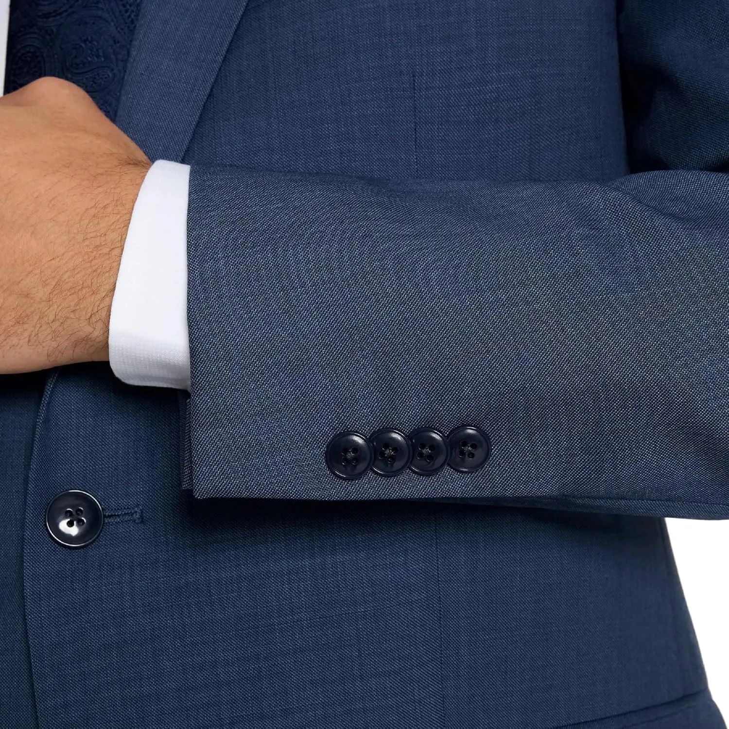 Michael Kors Mens 3-Piece Classic Fit Suit Separates | Blazer, Vest & Pants, Perfect for Weddings, Proms & Formal Events