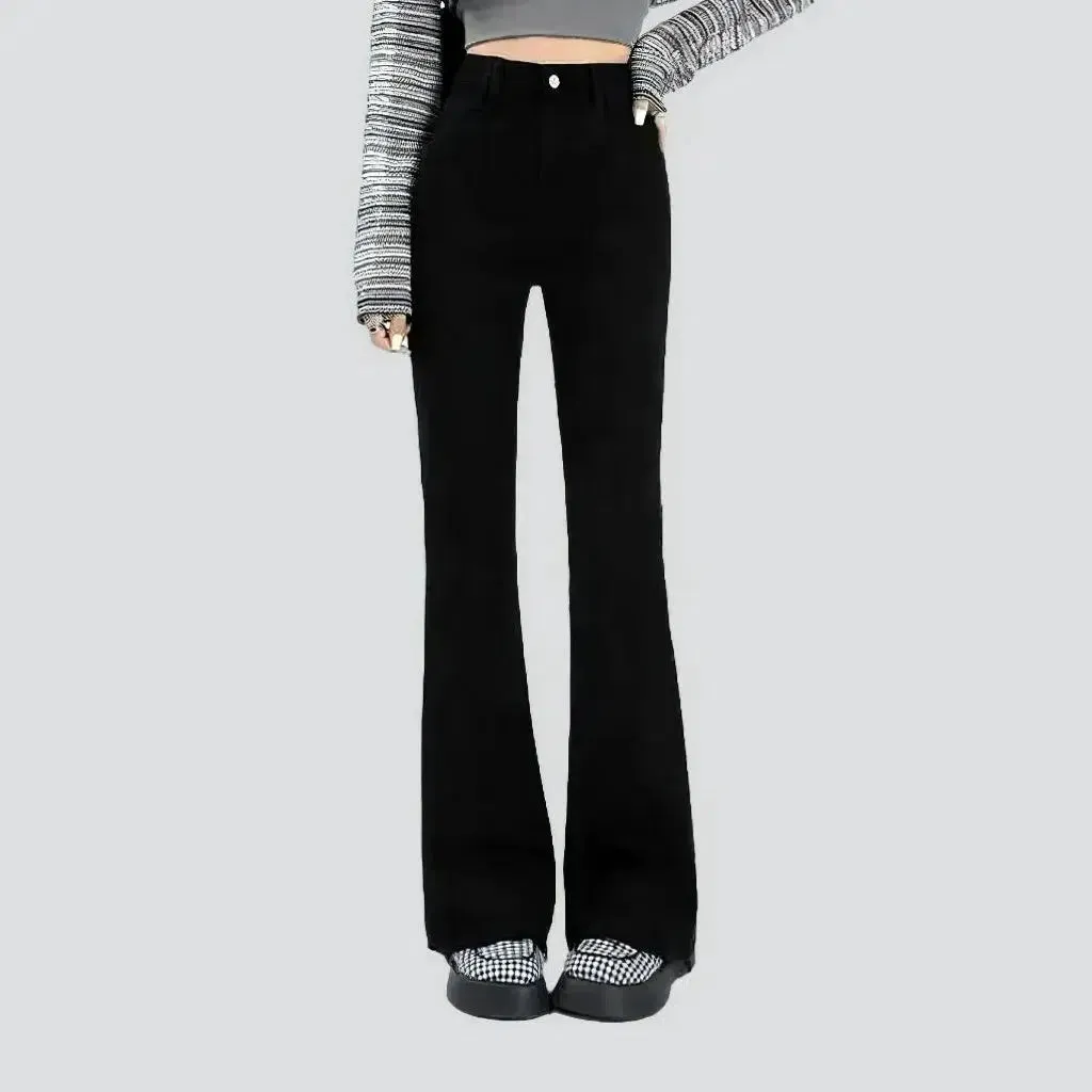 Monochrome women's street jeans