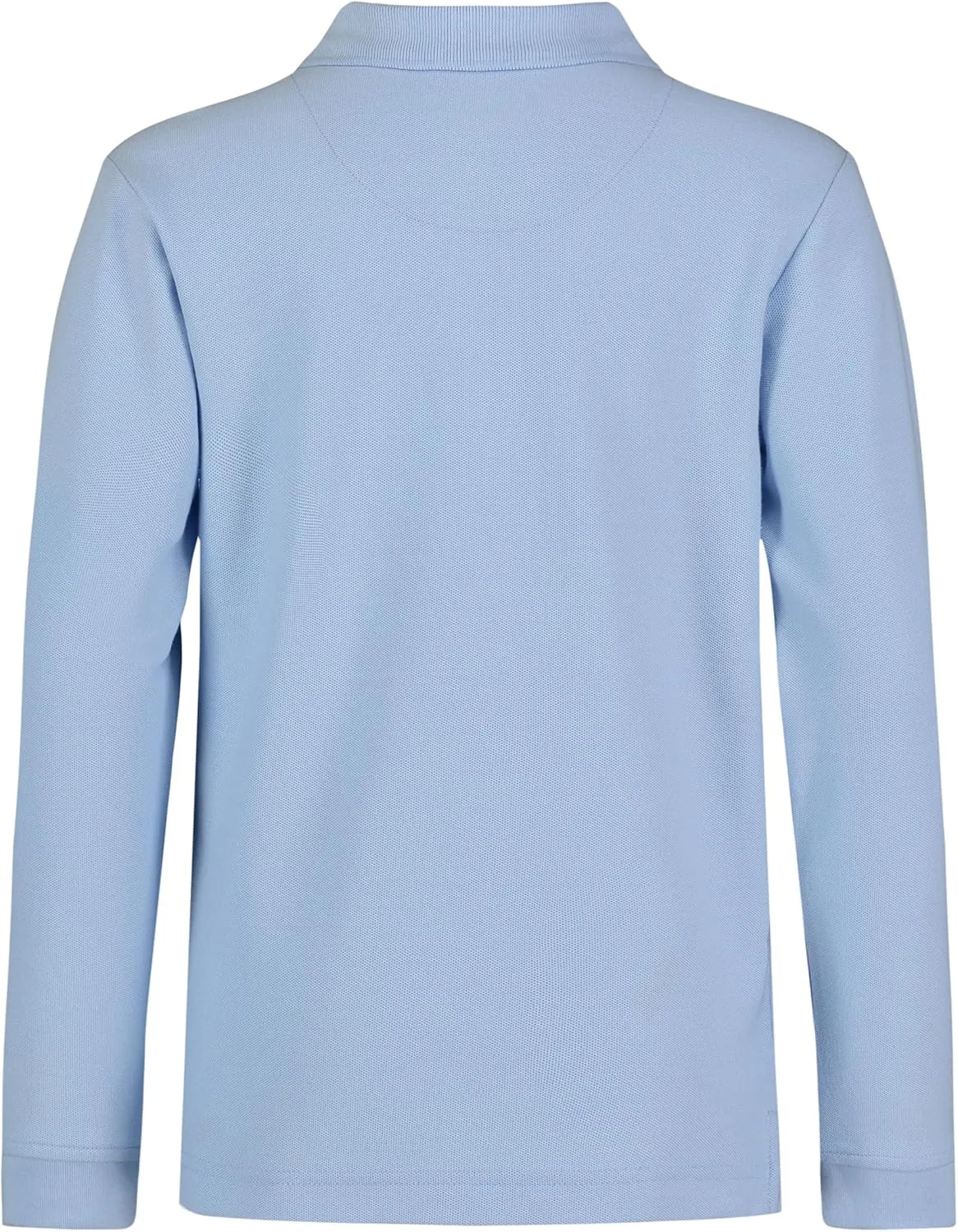 Nautica Boys' School Uniform Long Sleeve Polo Shirt, Button Closure, Comfortable, Breathable Fabric