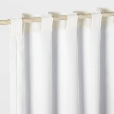New - 95" Blackout Chambray Cotton Kids' Panel Cream - Pillowfort