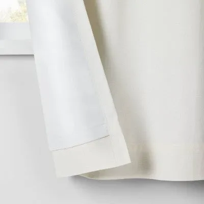 New - 95" Blackout Chambray Cotton Kids' Panel Cream - Pillowfort