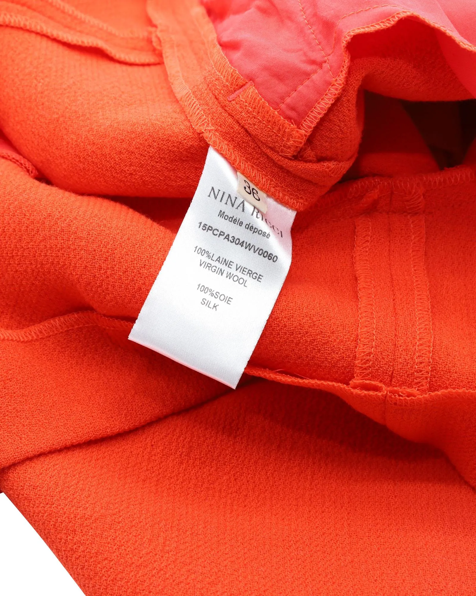 Nina Ricci Shorts in Orange Wool