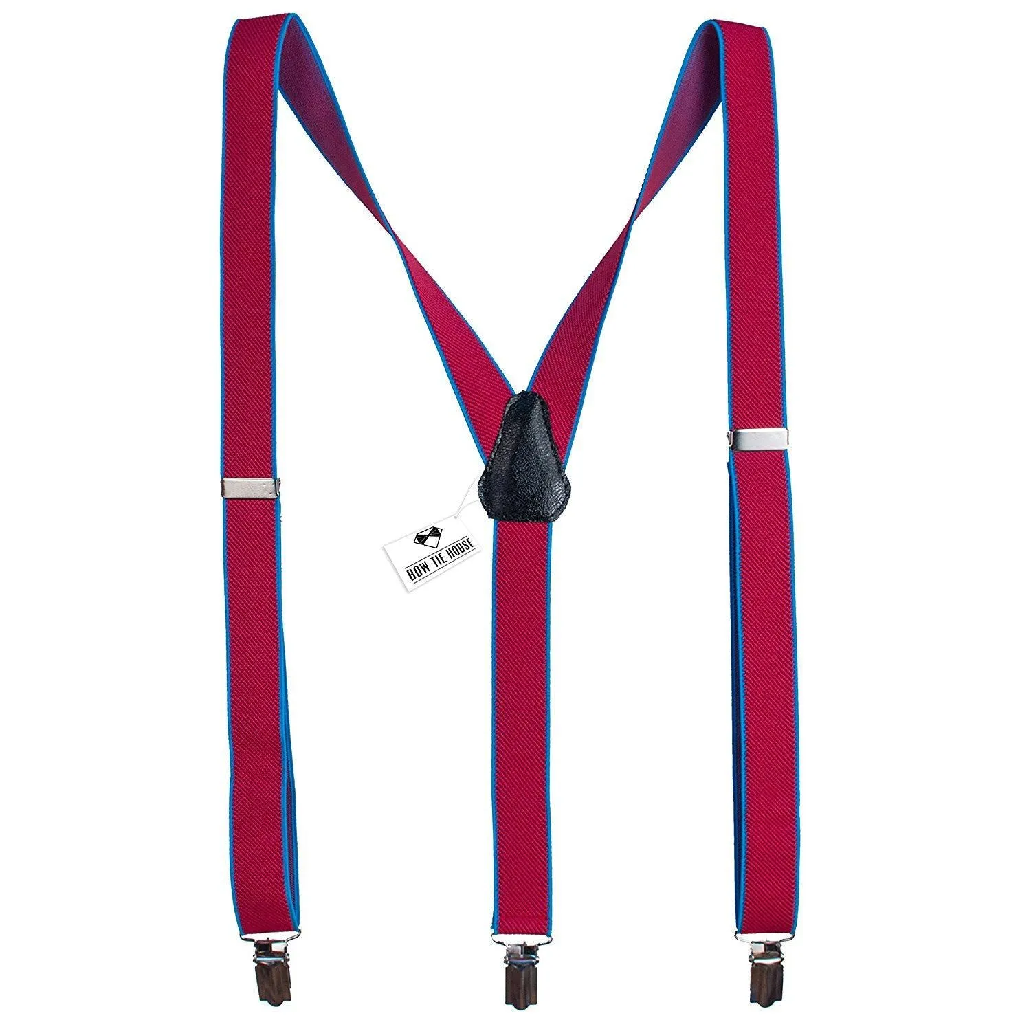 Pink-Blue Slim Suspenders