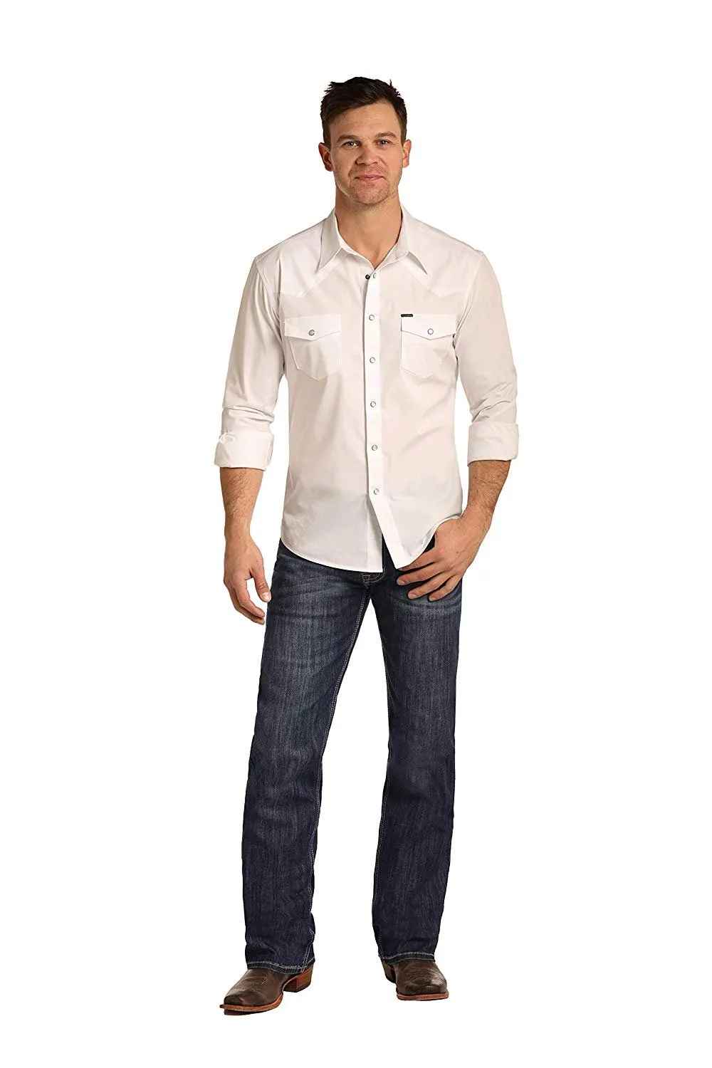 Rock and Roll Denim, Men's Double Barrel Relaxed Straight Jeans, Size 32X 34 M0S3387