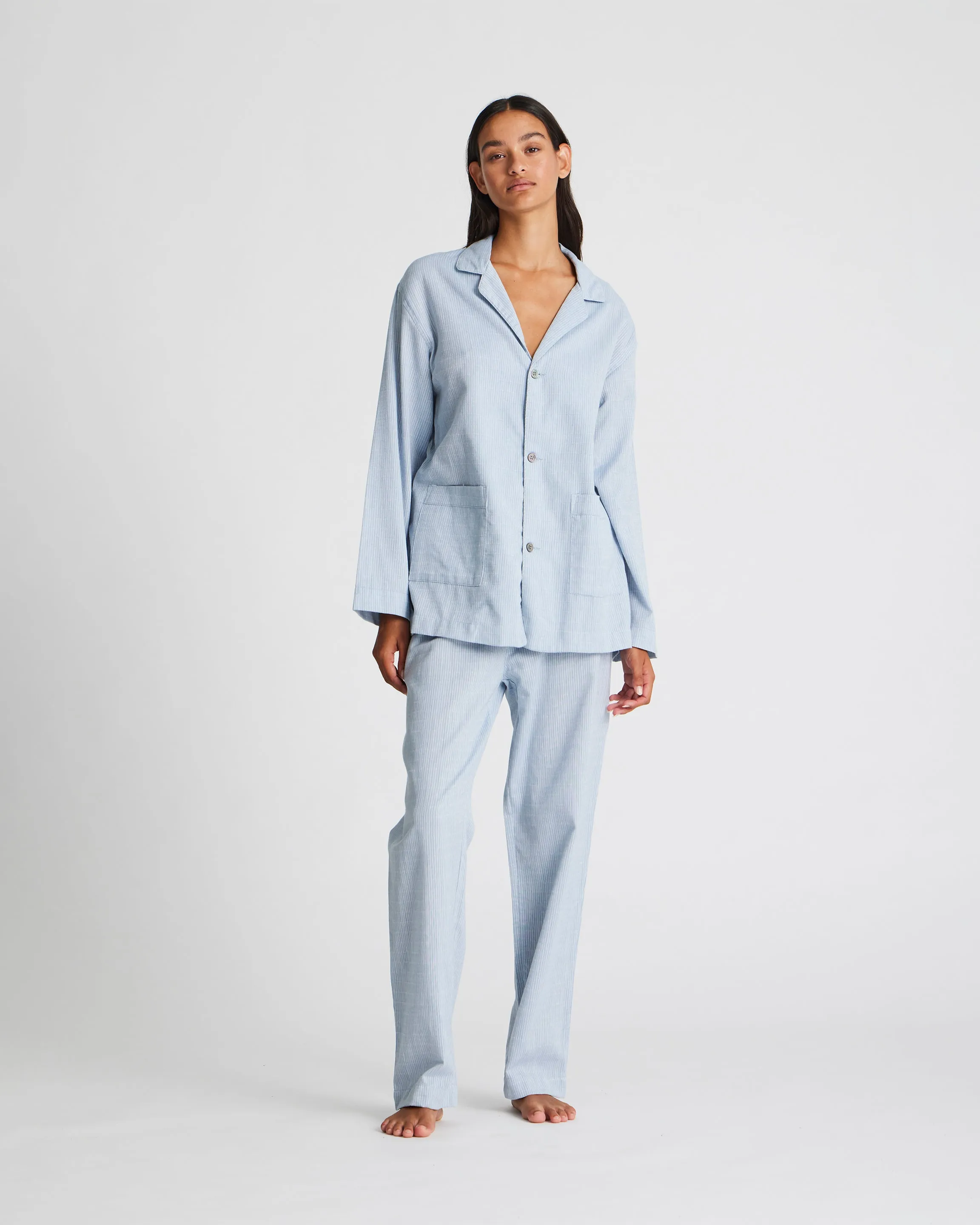 Savita Pant Textured - Dove Feather