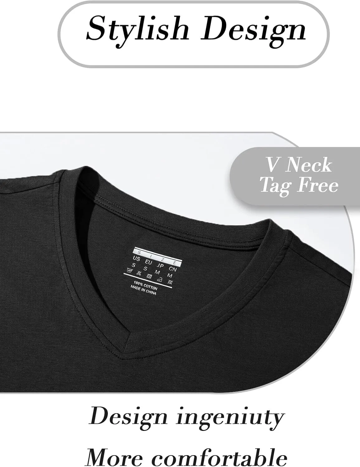SMENG Women's Cotton V Neck T-Shirt Short Sleeve Solid Color Tee Casual Fit Tee Breathable Summer Fashion Tops