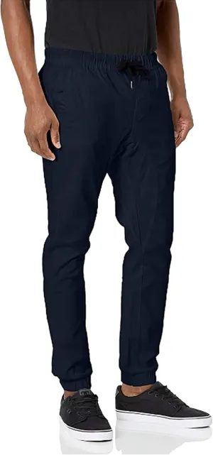Southpole Men's Basic Stretch Twill Jogger Pants-Reg and Big & Tall Sizes