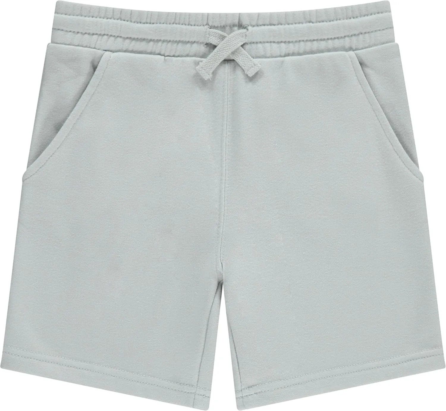 STITCH & STONE Boys 4-Pack French Terry Shorts  Soft & Breathable Cotton Lounge Shorts with Elastic Waist & Drawstring