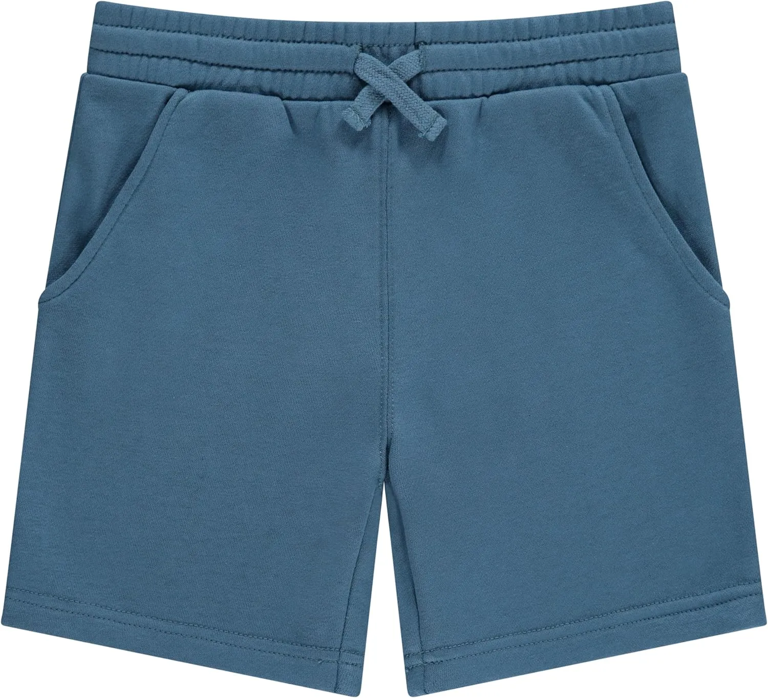 STITCH & STONE Boys 4-Pack French Terry Shorts  Soft & Breathable Cotton Lounge Shorts with Elastic Waist & Drawstring
