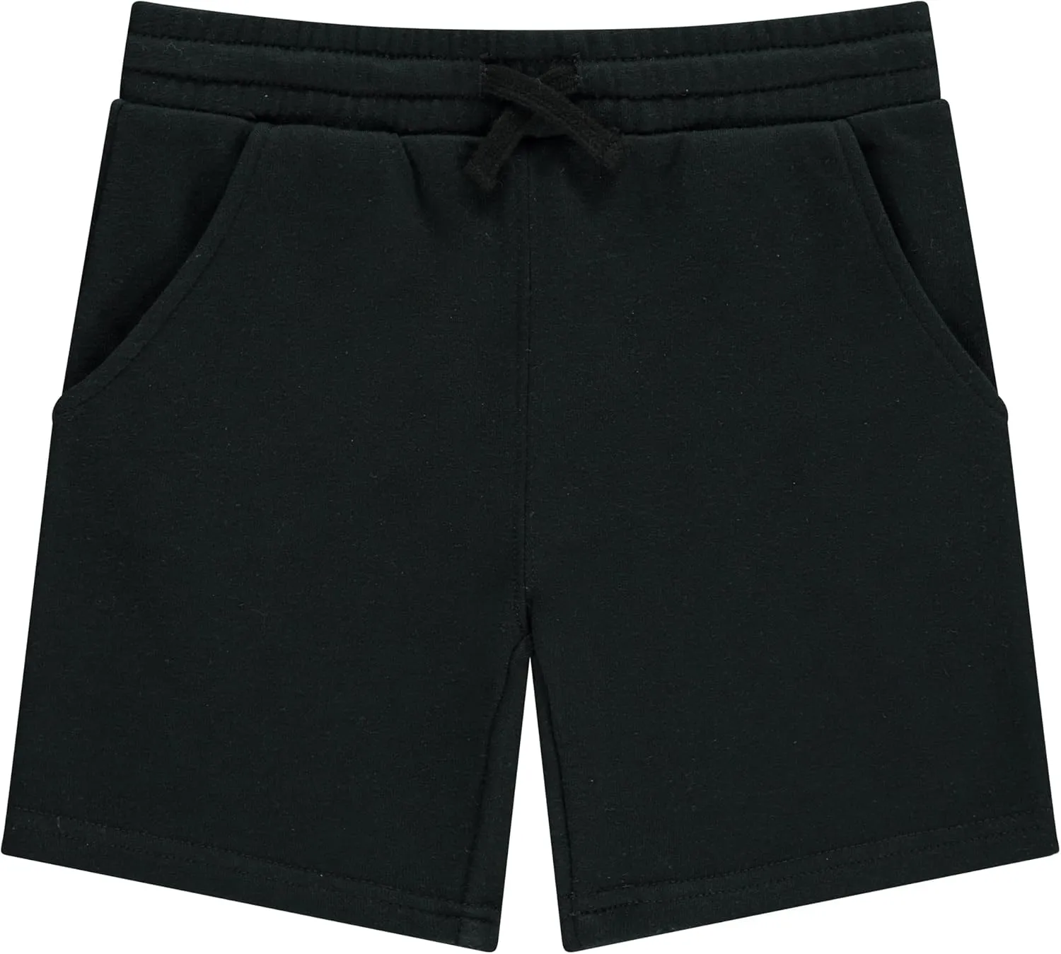 STITCH & STONE Boys 4-Pack French Terry Shorts  Soft & Breathable Cotton Lounge Shorts with Elastic Waist & Drawstring