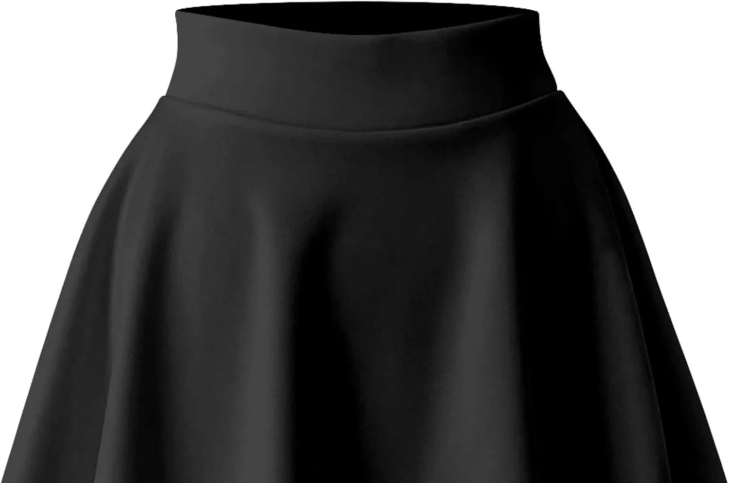 Women's Basic Versatile Stretchy Flared Skater Skirt (S-XL)