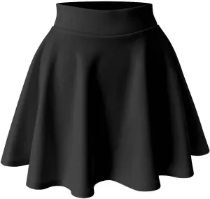 Women's Basic Versatile Stretchy Flared Skater Skirt (S-XL)