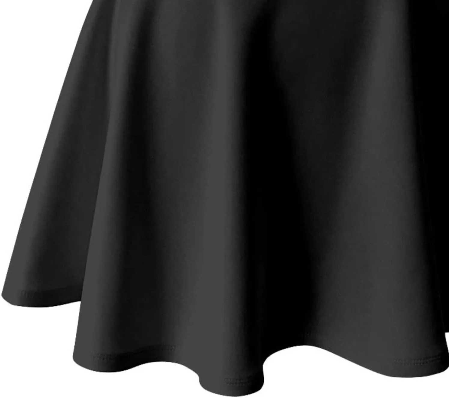 Women's Basic Versatile Stretchy Flared Skater Skirt (S-XL)