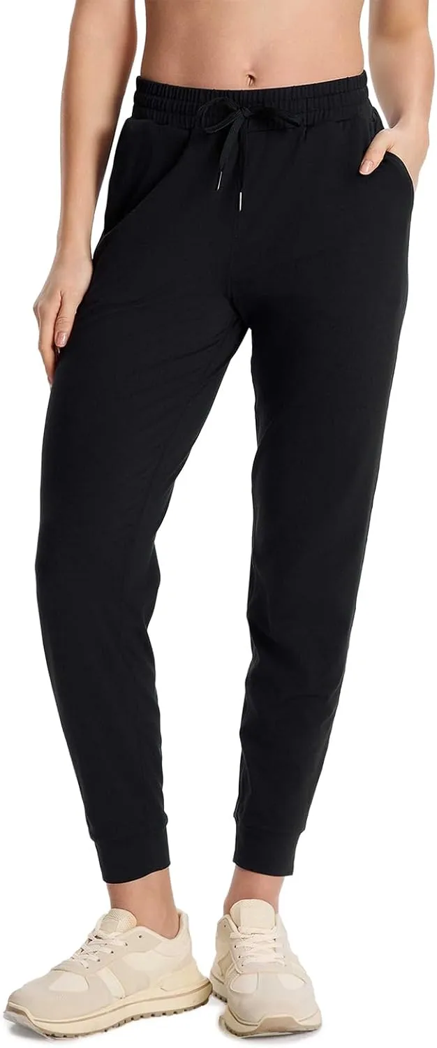 Yogipace Women's Petite/Regular/Tall Ultra Soft Performance Joggers with Pockets Lounge Travel Yoga Sweatpants Athletic Pants